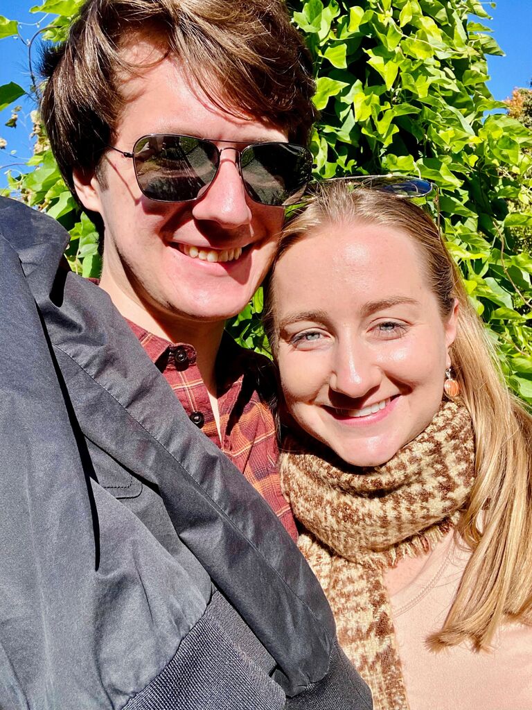 After dating for almost two months, we took our first picture together at the Arnold Arboretum of Harvard University. 