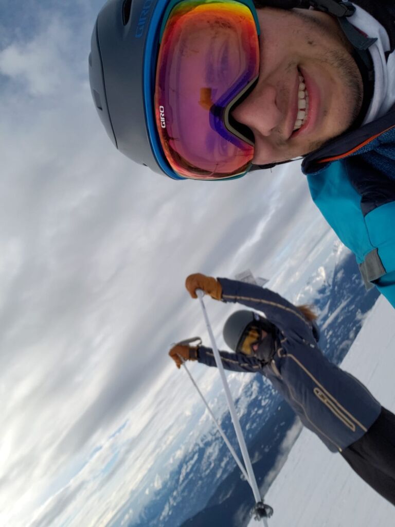 Then Daniela’s short lived skiing career in Whistler, Canada…