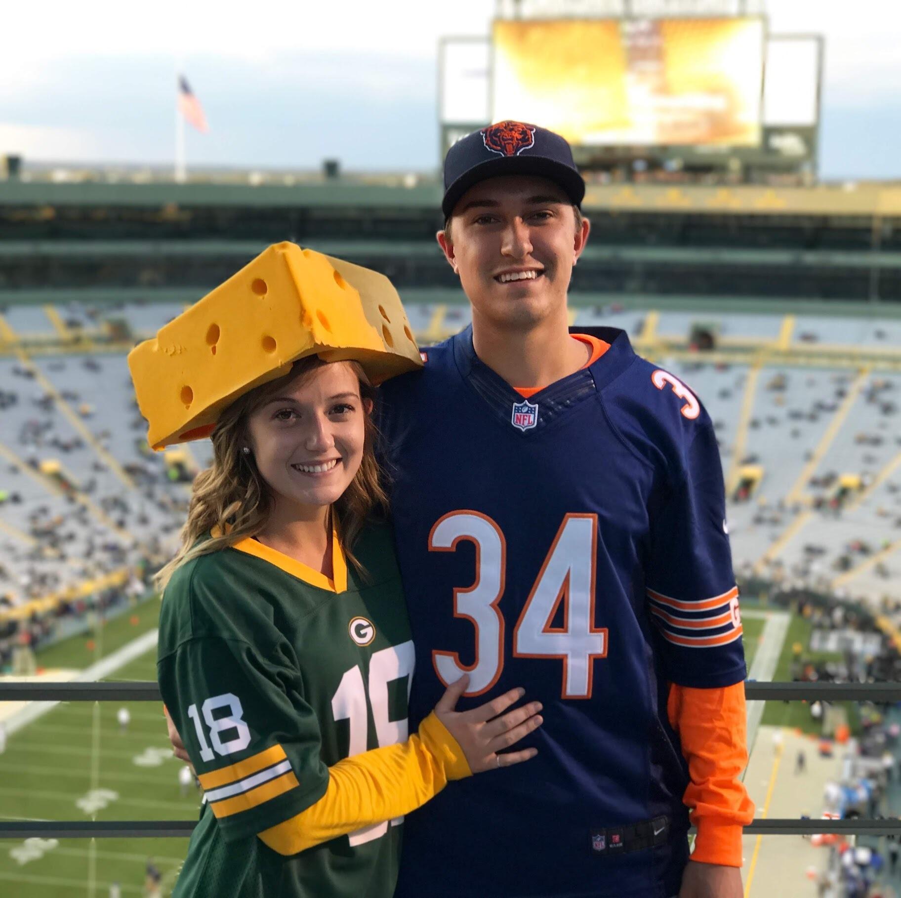 McKenzie's first Packer game, thanks to Mitchell!
