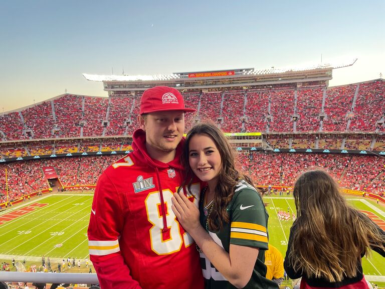 Our first Chiefs-Packers game together.