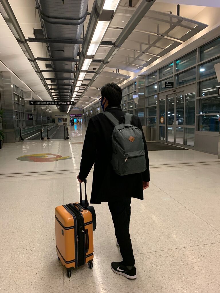 First time experiencing a long-distance relationship and picking her up from the airport. It was a great feeling of light and happiness filling and growing in me having her in my embrace. Although, I should have gotten her flowers too...