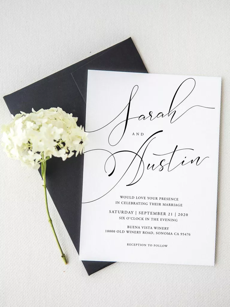 Exquisite Custom Wedding Invitation Cards Instant Download Printable  Invitation Template Elegant Wedding Invites 