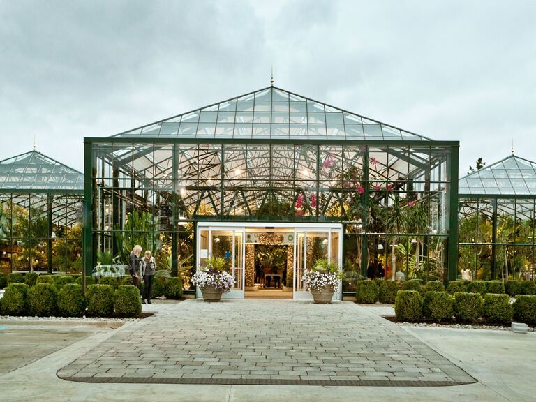 Greenhouse wedding venue in West Bloomfield Township, Michigan.