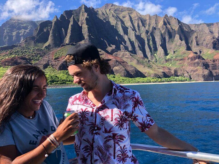 Kauai, HI | Trip of a lifetime. This is taken in front of the famous (and beautiful!) Nā Pali Coast. 