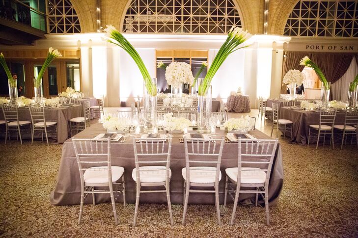 Long Stemmed Calla Lily Centerpieces