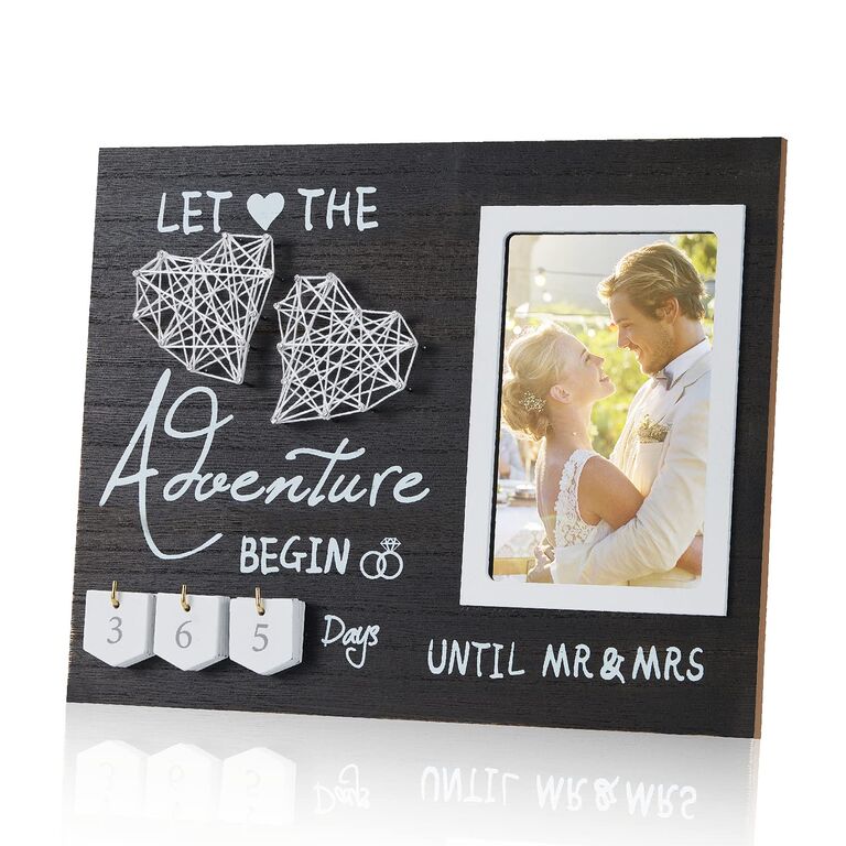 Wedding countdown and picture frame