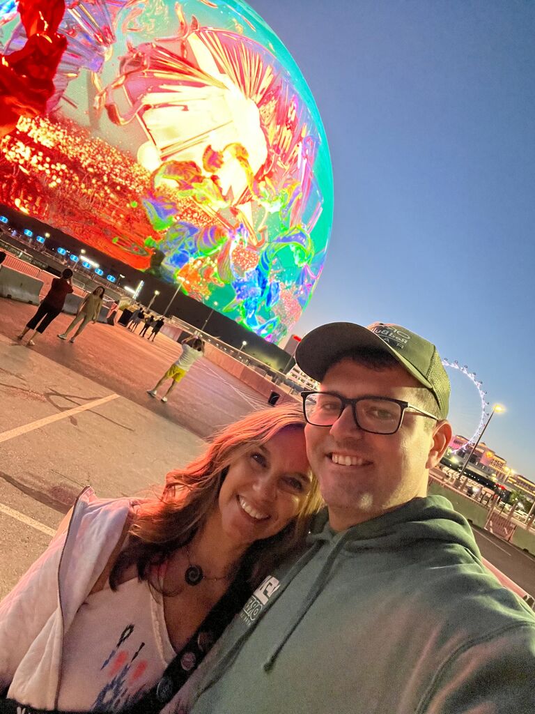 The Sphere, Las Vegas. This was our first stop on our summer road trip.