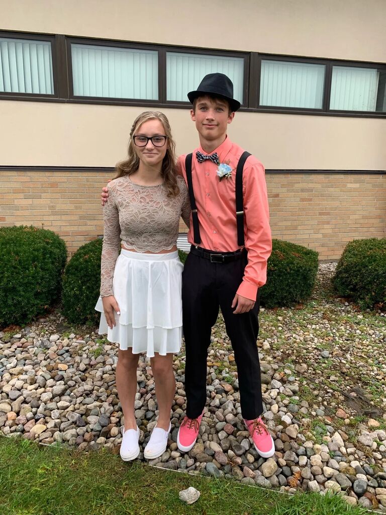 High school homecoming - a few days before he asked me out!