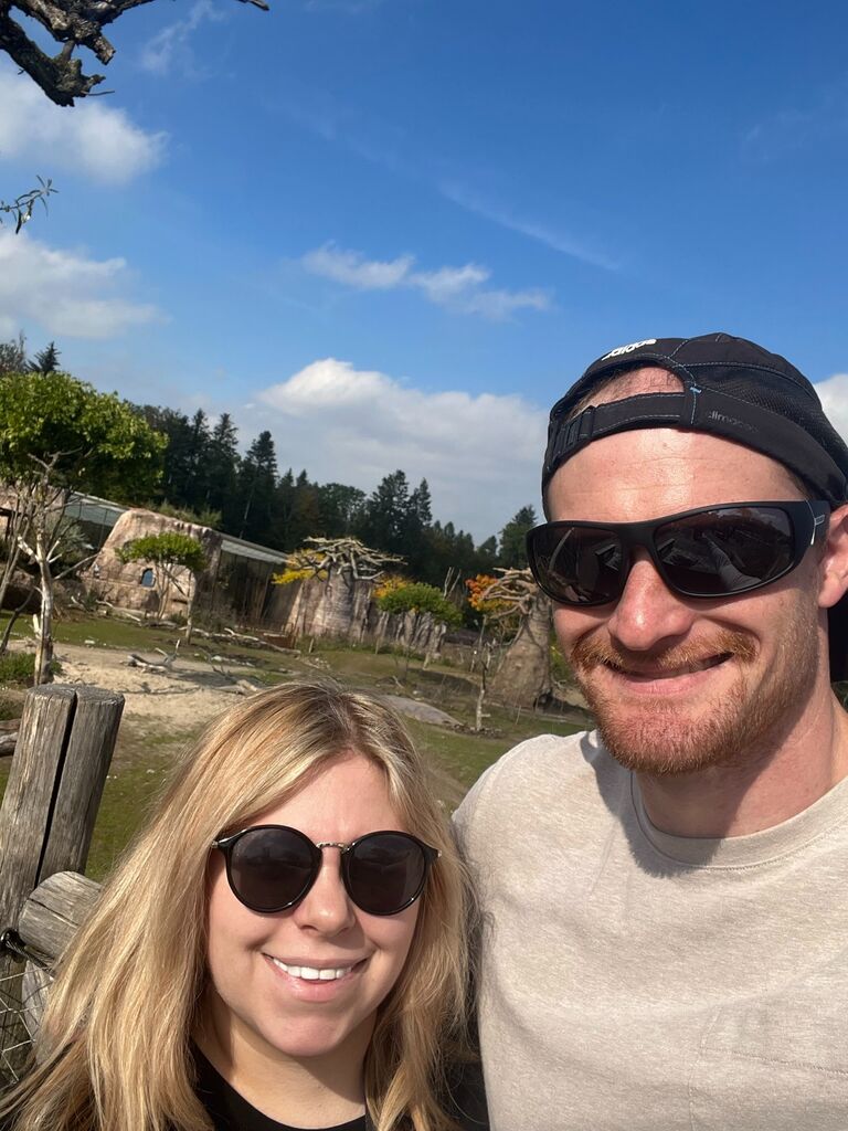 Steph and Nick at the Zurich Zoo