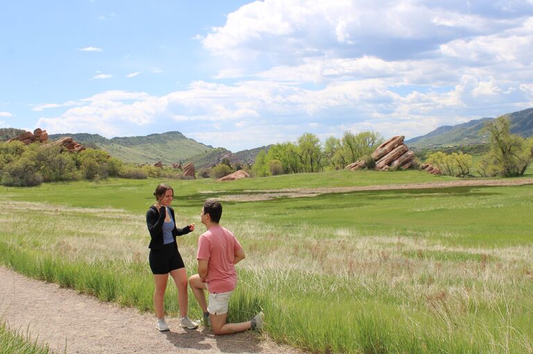 Finally, after 5 years together and settling into their new lives in Colorado, Peter sealed the deal by asking Alison to marry him during another picture perfect hike just outside of Denver. 