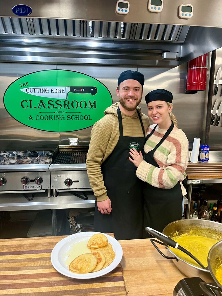 After a few weeks of attempting home cooking, Hunter and Marah decided to take a cooking class (and quickly realized they had MUCH to learn)! They had so much fun cooking Indian food together and shared many laughs throughout the night…