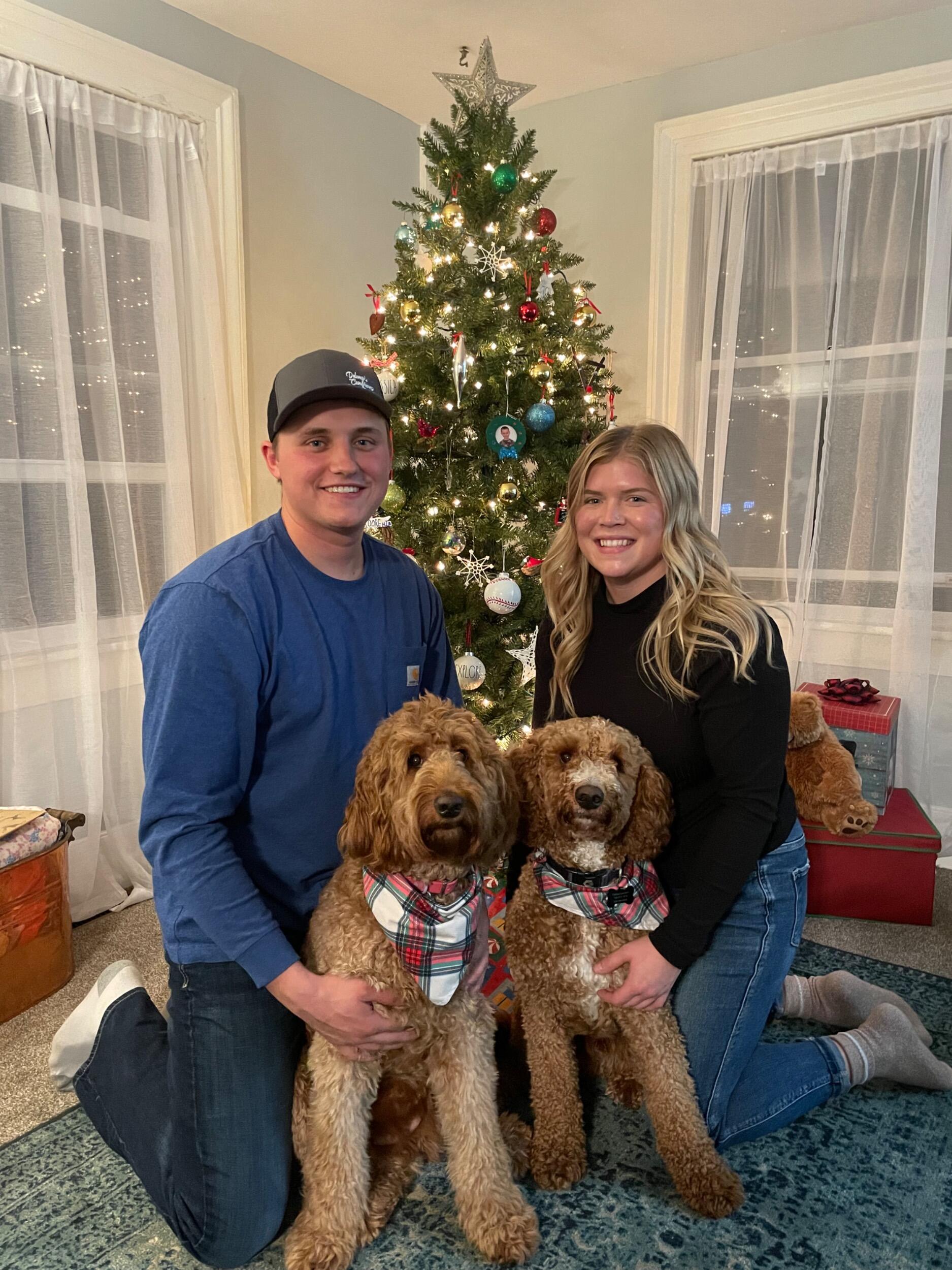 Christmas with our pups