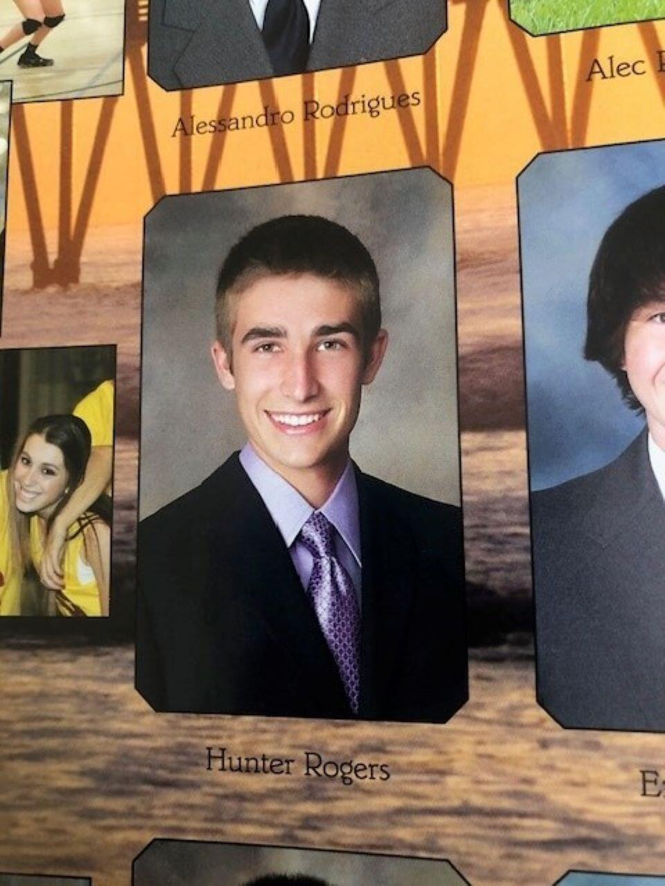 Hunter Rogers, winner of best smile & mathematician, graduated from Poway High School