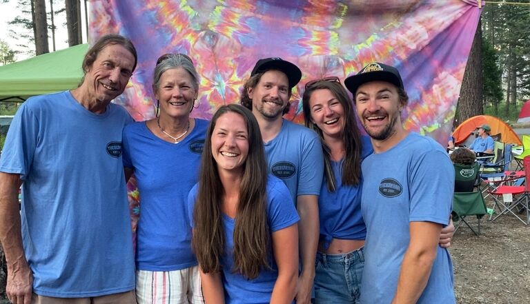 Evan joined in on Shawn's annual Lake Tahoe family camping trip only a few months after dating. We both still attend every year and partake in the family fun.