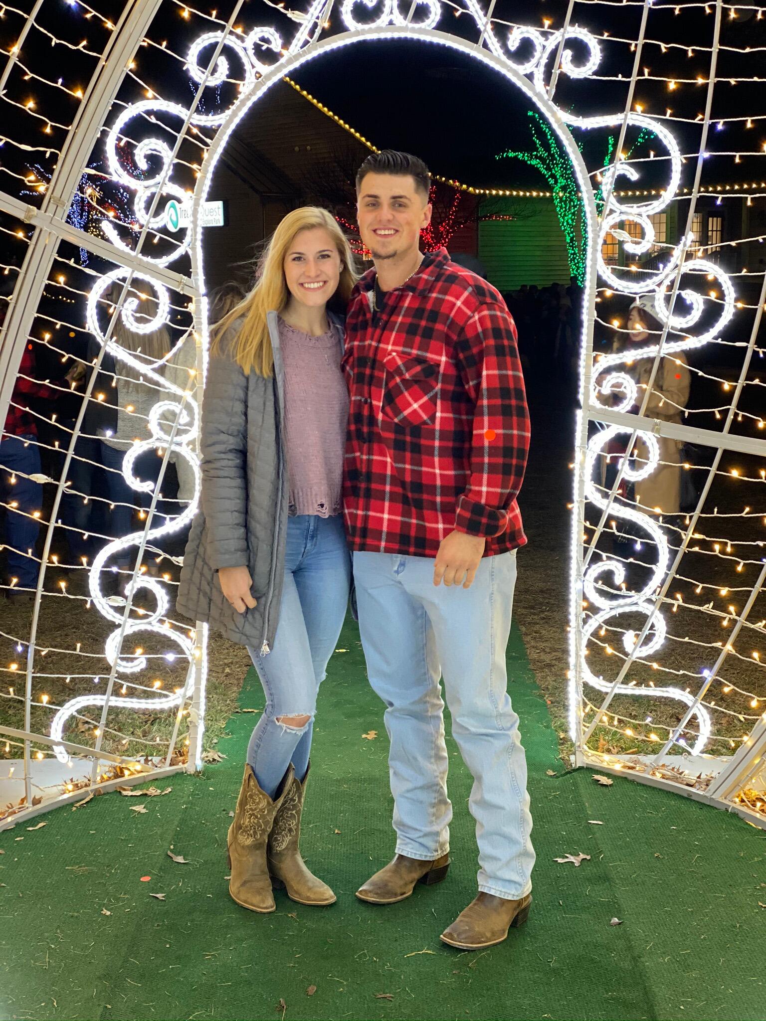 Christmas lights in Roanoke, VA