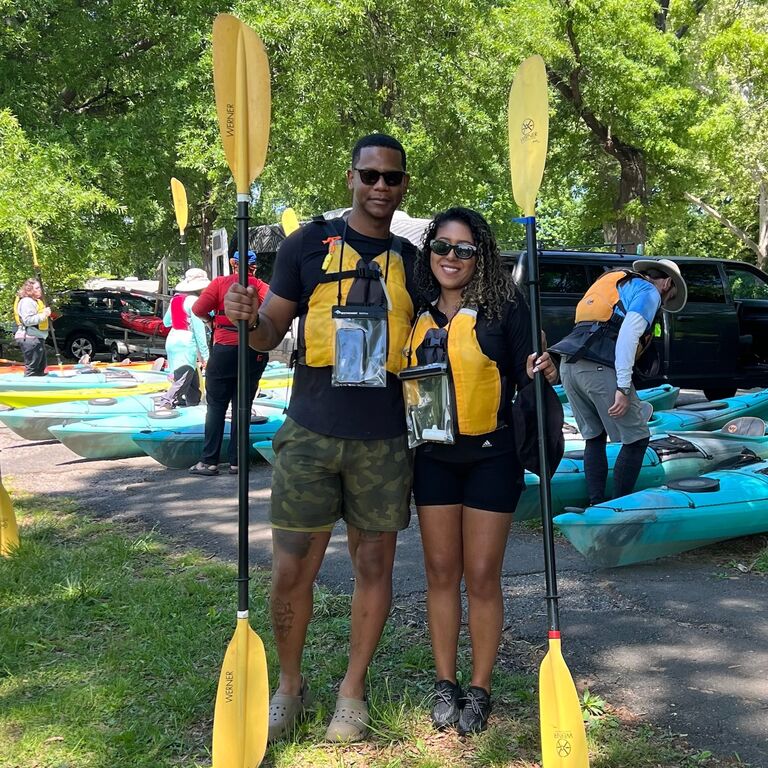 After Erin's birthday and a couple of dates they went on a Kayaking Tour to see The Monuments through The Potomac River, and ended the day at Chicatana for the best tacos and margaritas in DC.