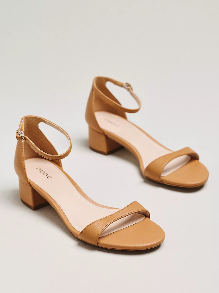 Anthropologie low block heels