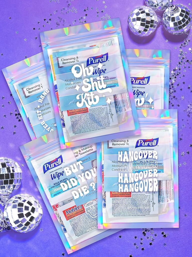 in Flight Mind Pack of 2 Pre-Filled Hangover Kit Supplies | 12 Pcs Bulk  Hangover Kits for Bachelorette Party Favors, Hangover Cure Kit, Hangover