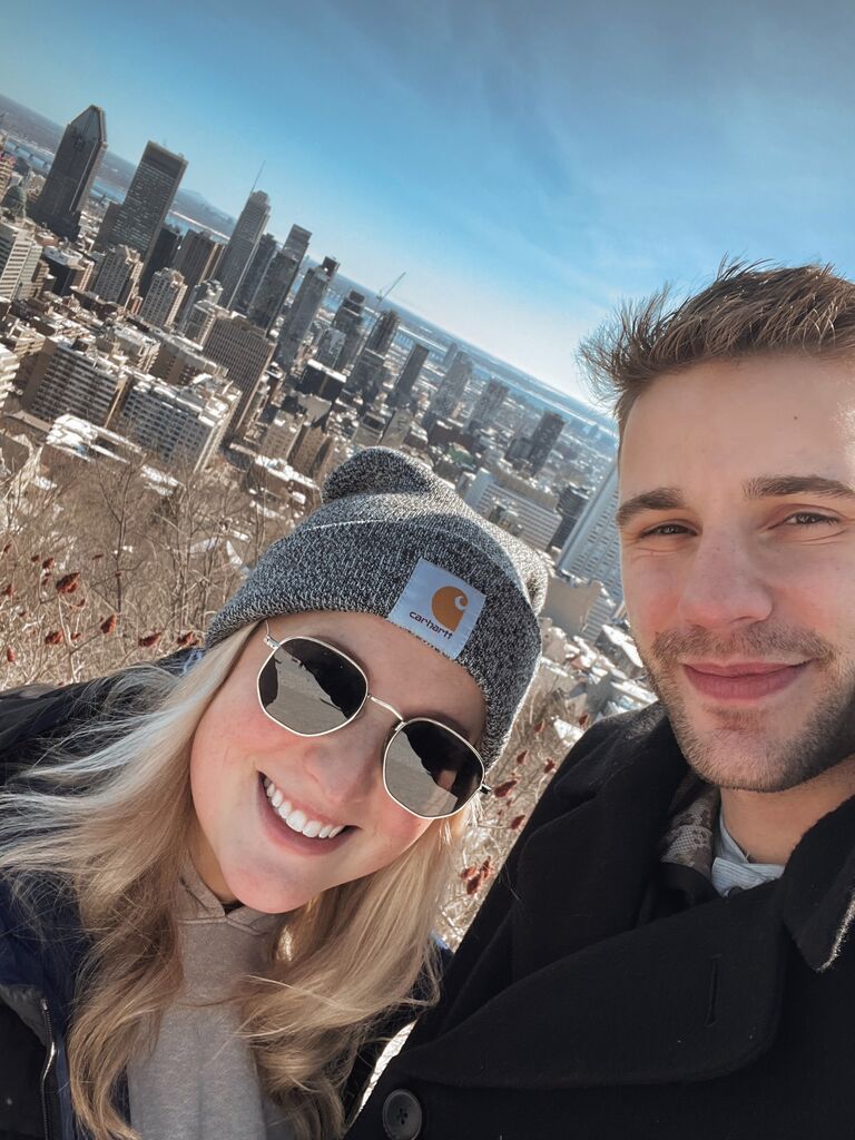 Kailey & Aaron's First time in Montreal at Mnt. Royal. 14 days later Aaron would ask Kailey to be his girlfriend.