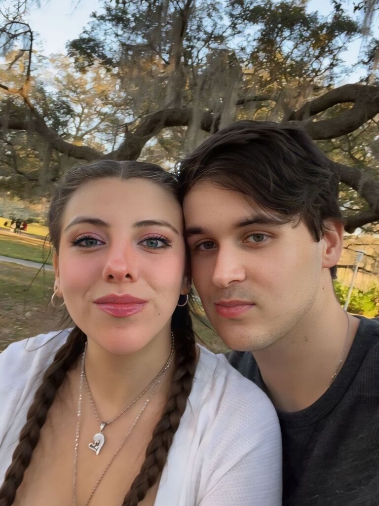 Our first Valentine's Day together.