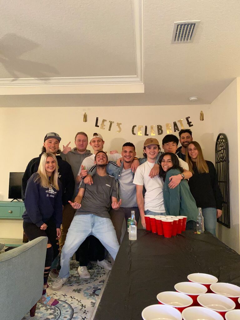 Carson’s “Going Away” party for his first flying job! 