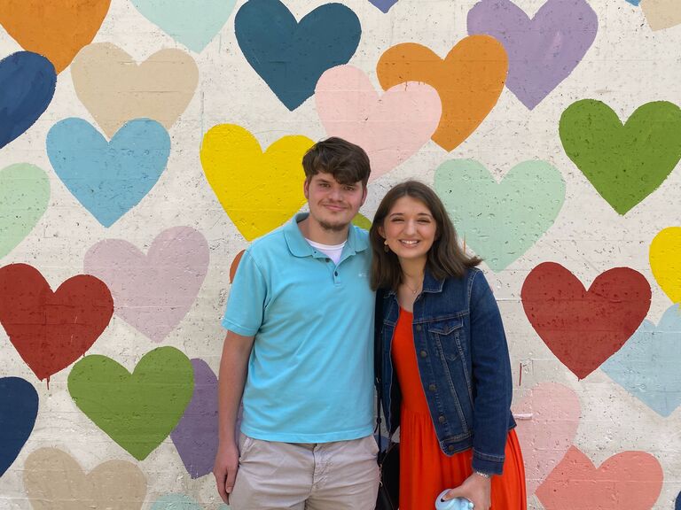 Josh and Madi's first date, right after the end of freshman year! They went out to Charlotte, NC!