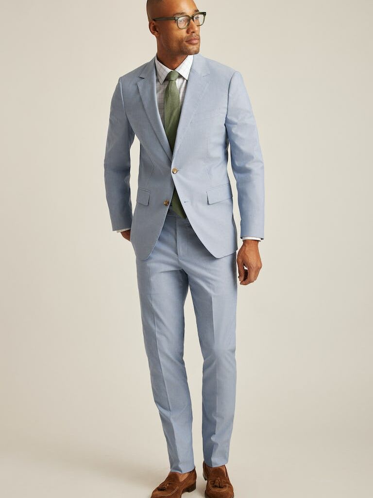 Navy suit with white on sale shoes