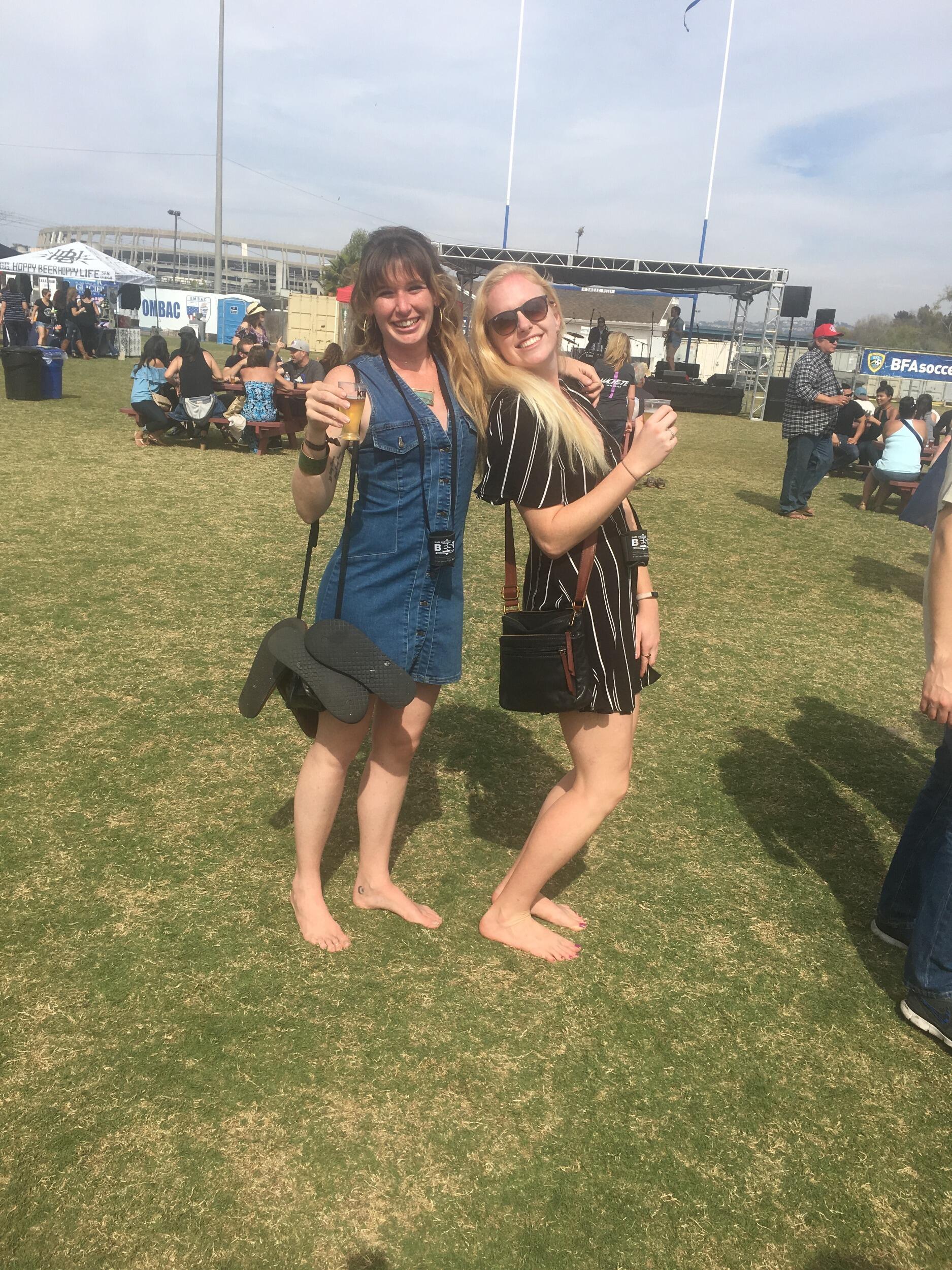 Breena takes her friend, Jordan, to the Mission Valley Beer Festival for her birthday. Breena & Davide meet today! (no picture evidence 😢)
