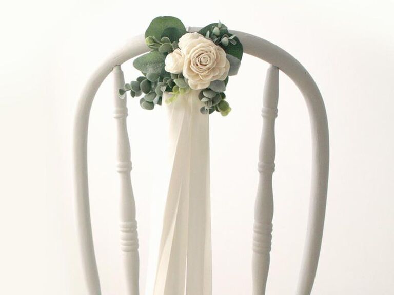 Large Burlap Bows, Rustic Wedding Decorations, Aisle Chair Pew