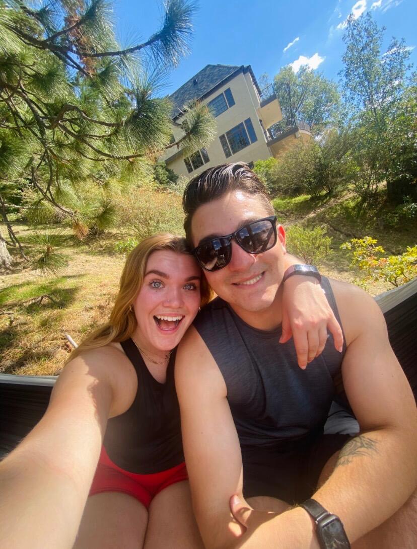 ONE YEAR TOGETHER!! We spent the day in Lake Arrowhead hiking and finding this beautiful hammock spot. 