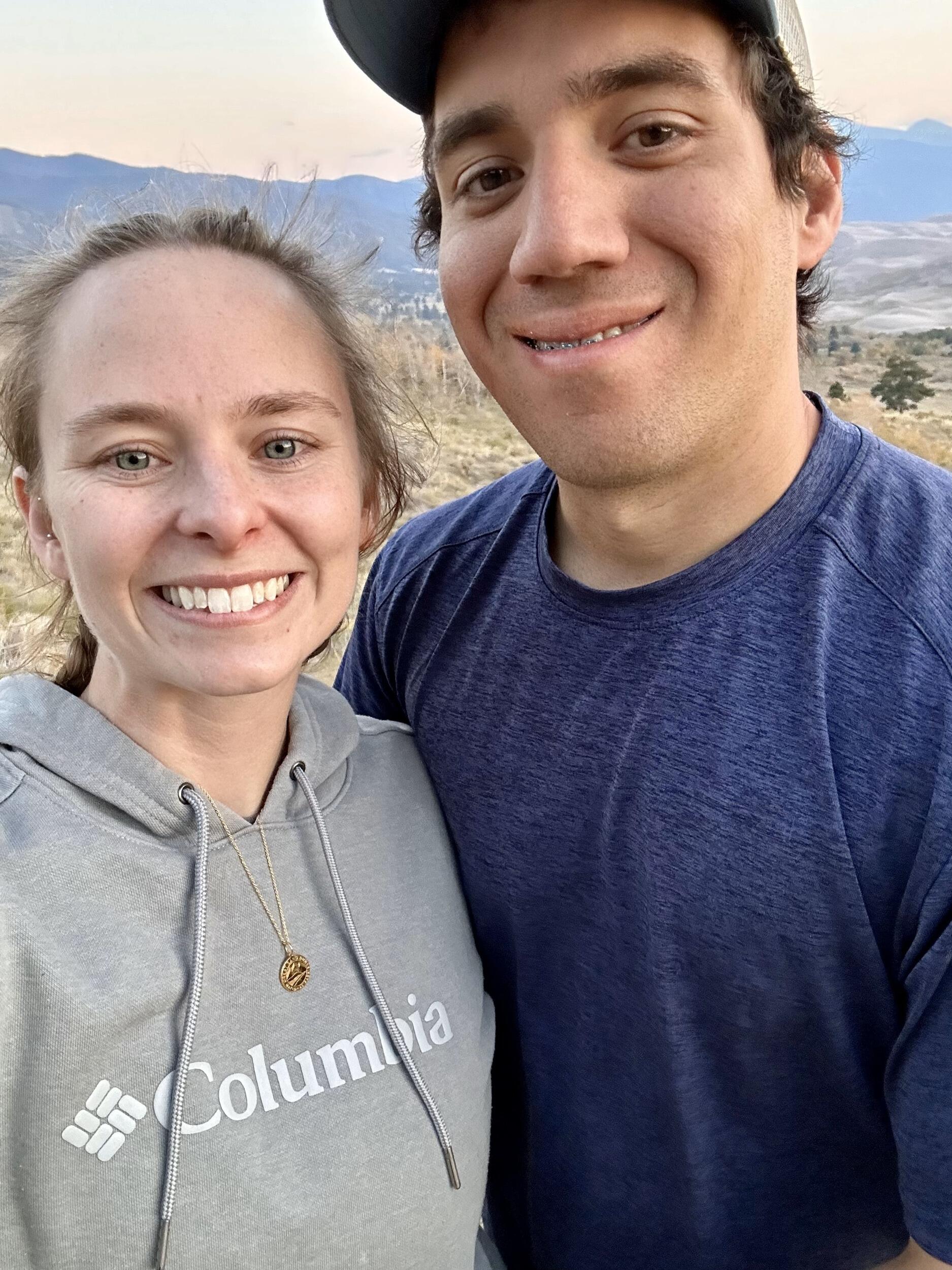 First selfie as an engaged couple. 