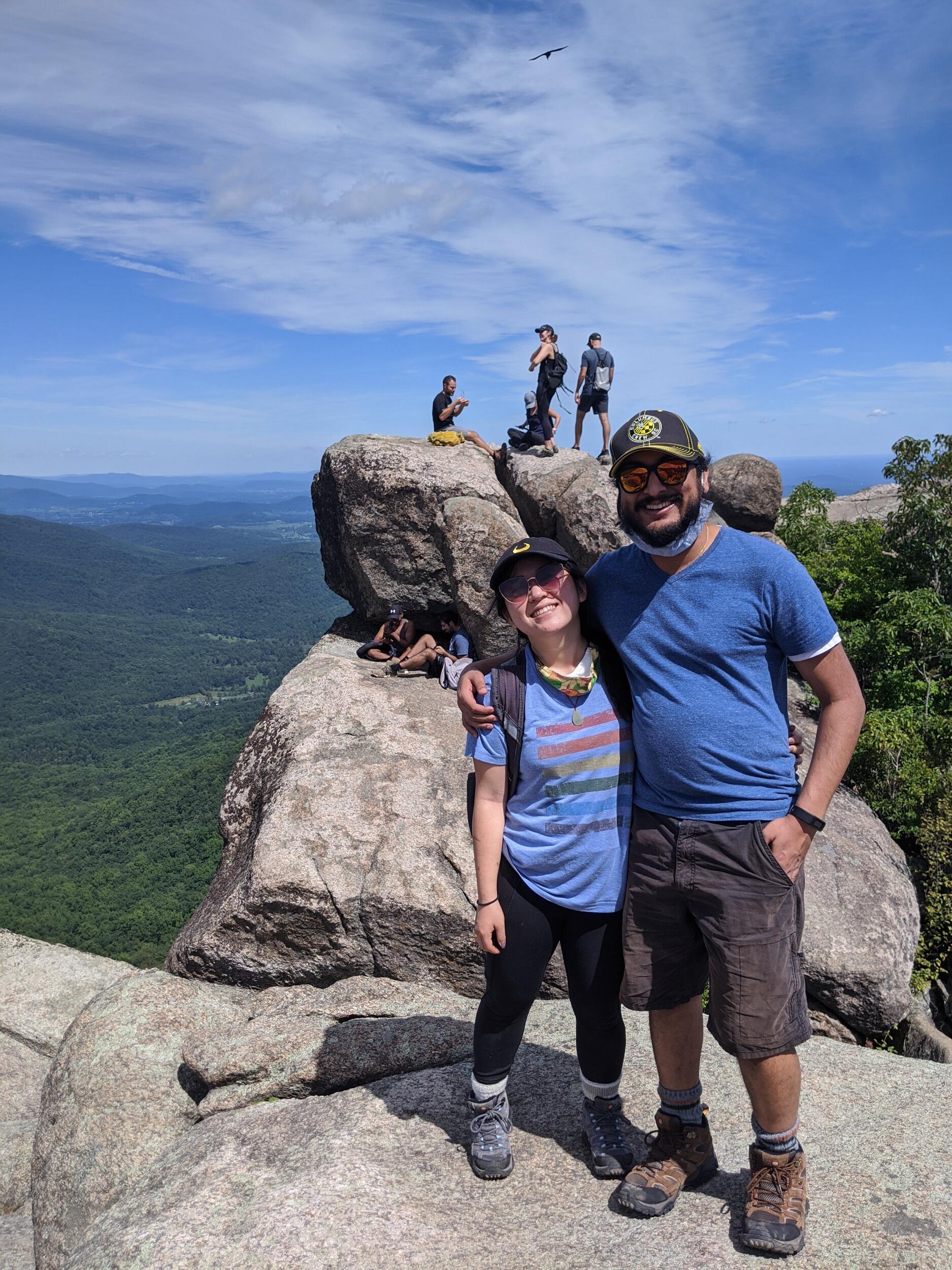 And we've done a lot of hiking, probably more than Dhruv would like!