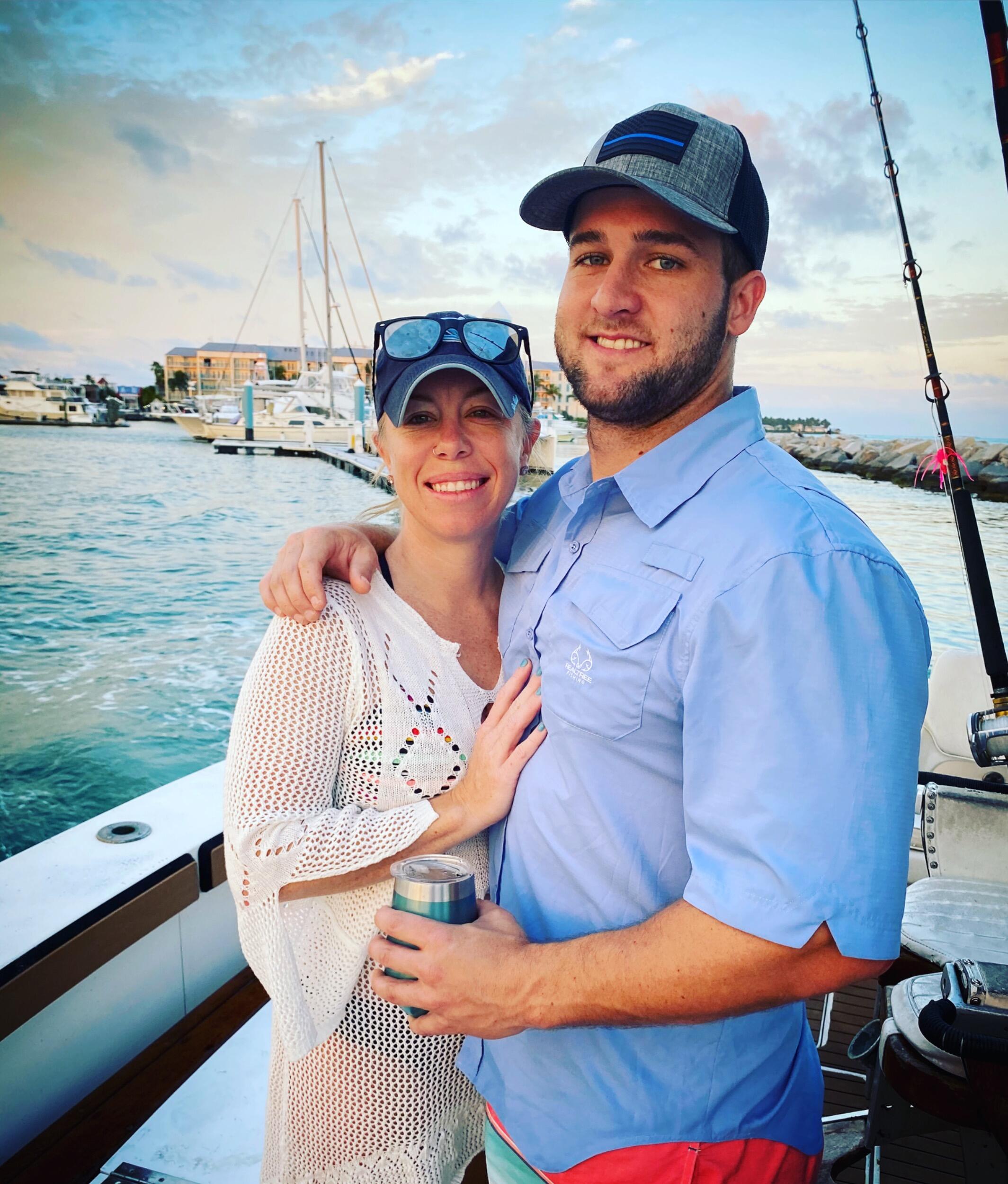 We went deep sea fishing.