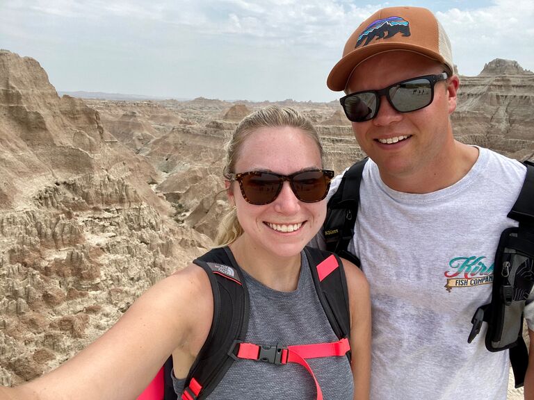 Kylee & Jake explored the Black Hills of South Dakota for the first time. They lived in Sioux Falls, South Dakota for their 4 years of dating before moving to Wisconsin in 2024. South Dakota holds a very special place in their hearts! 
