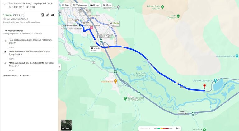 Driving Map to Ceremony Space!