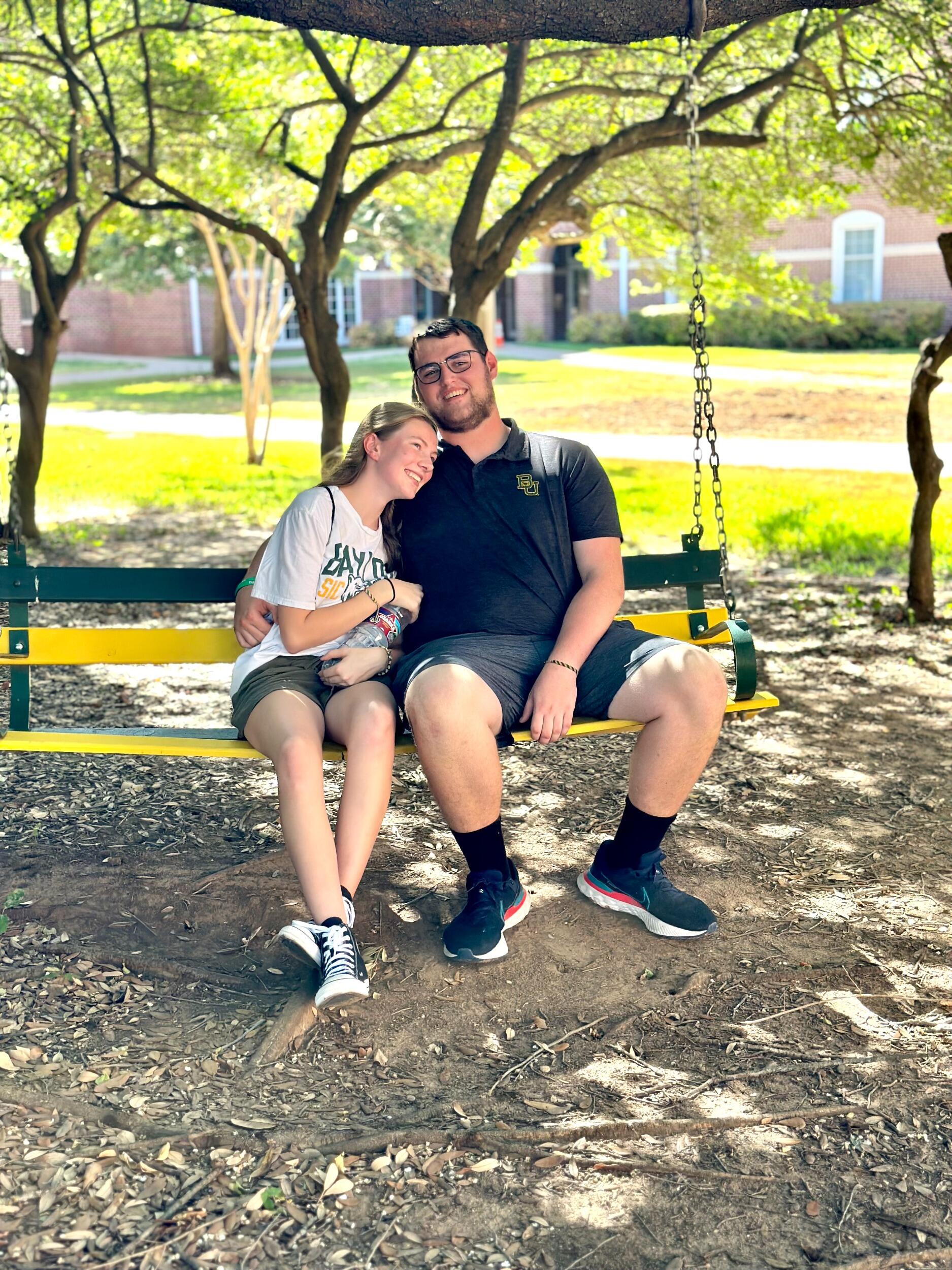 Thomas starts his second year at Baylor. 
Amelia starts her first year at UMHB.