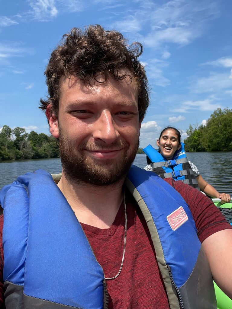 Enjoying the sunshine on the water.