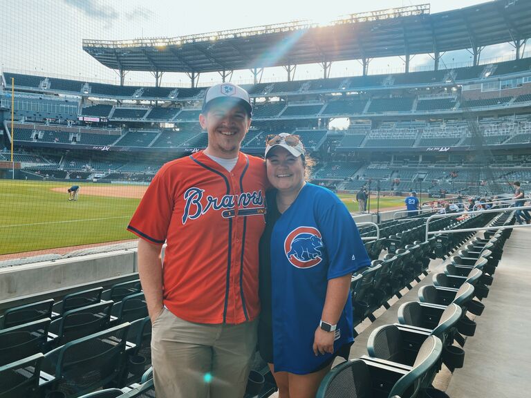 KJ and Jared make their first trip out of town to go watch the Cubs and Braves at Truist Park