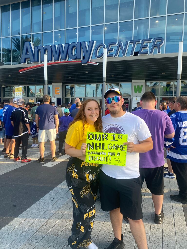 Our First Hockey Game together