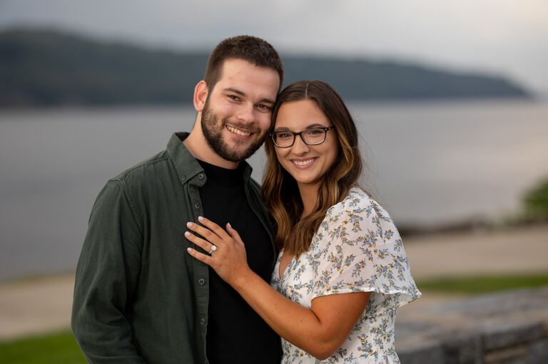 Emily & Justin’s engagement photo shoot at Marist