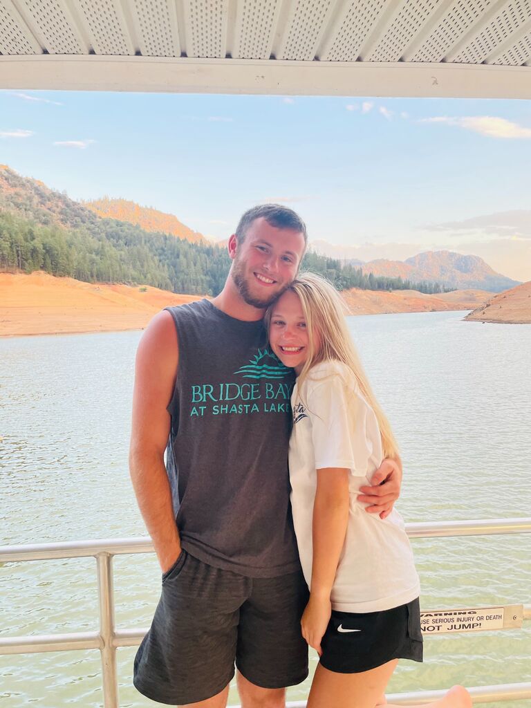 Maddie's first houseboat trip!