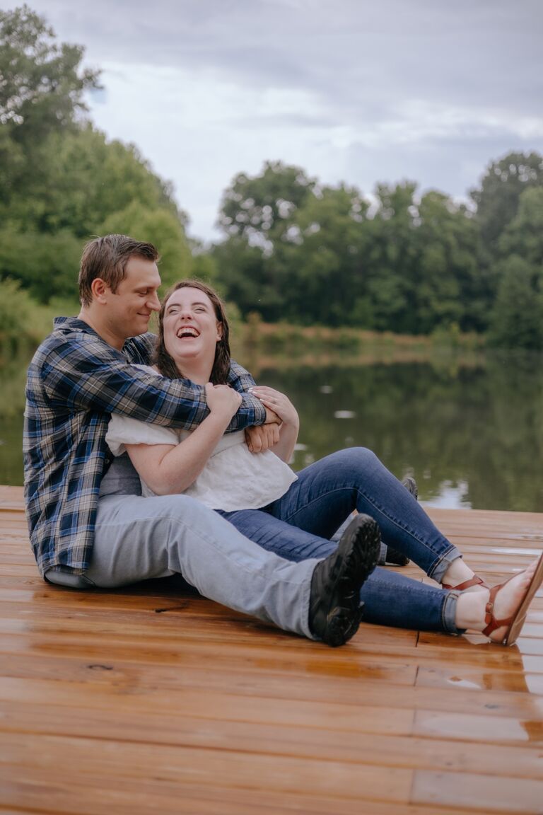 Our beautiful engagement photoshoot in the rain.
