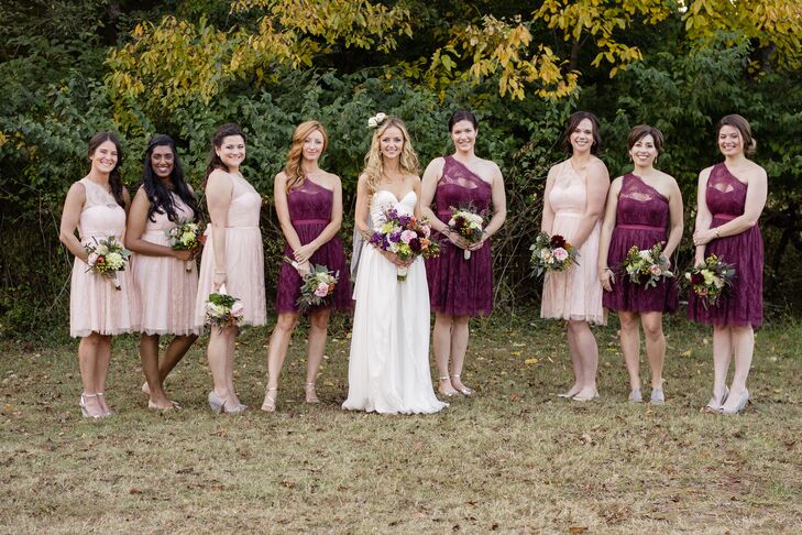 shoes for burgundy bridesmaid dress