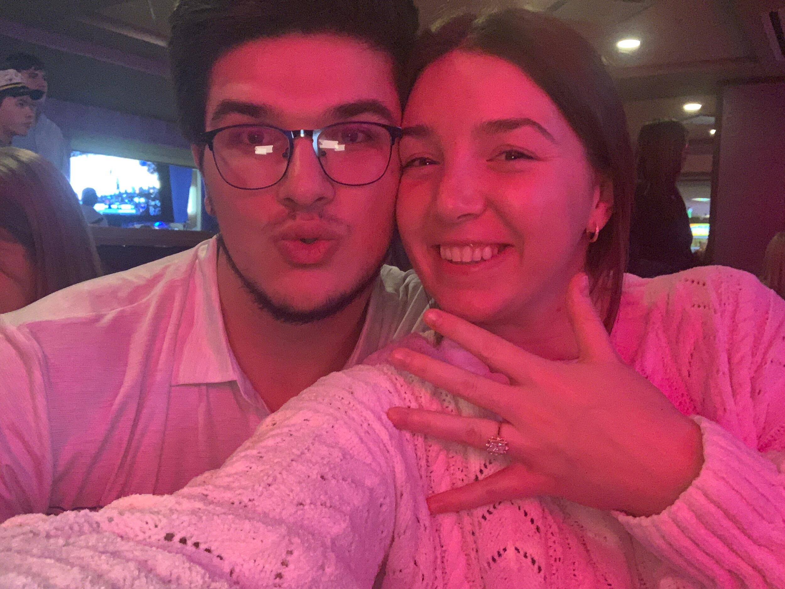 Almost 6 years after our first date, during a regular old photo shoot where Sydney's photographer sister Cameron wanted to "test out studio lighting", Ben surprised Sydney with a ring and an engagement party surrounded by all of our closest friends and family :)