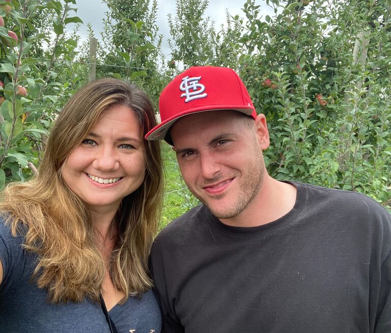 Apple Picking at Eckert's on Labor Day