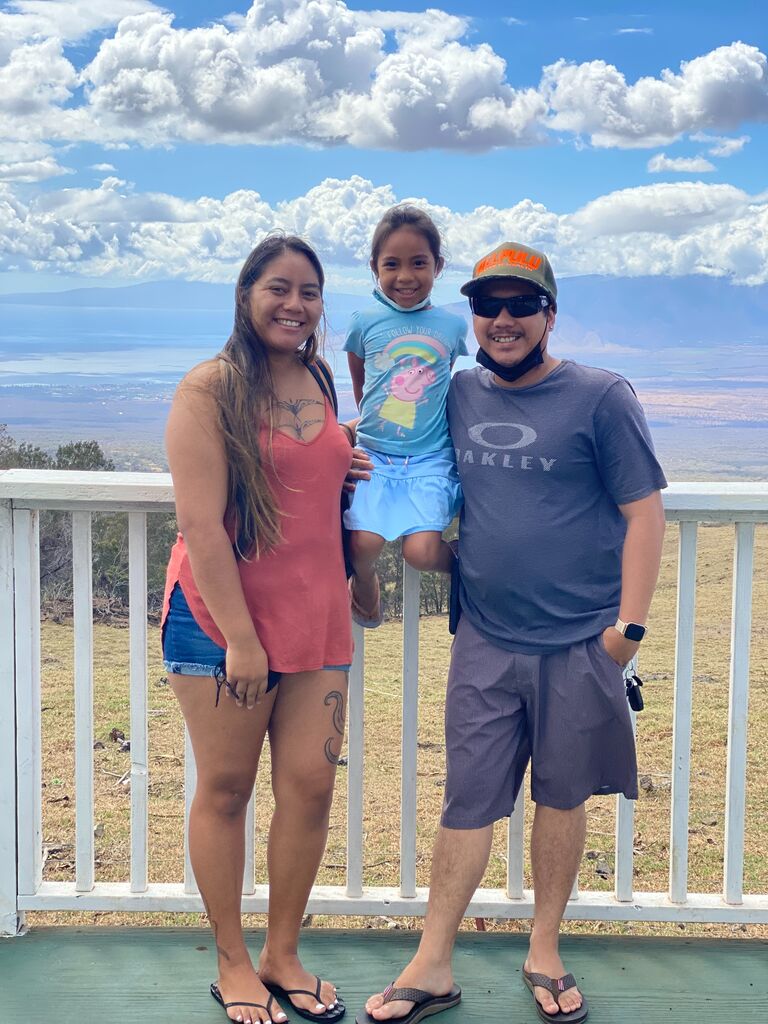 Enjoying the beautiful scenery at Kula Country Farms
