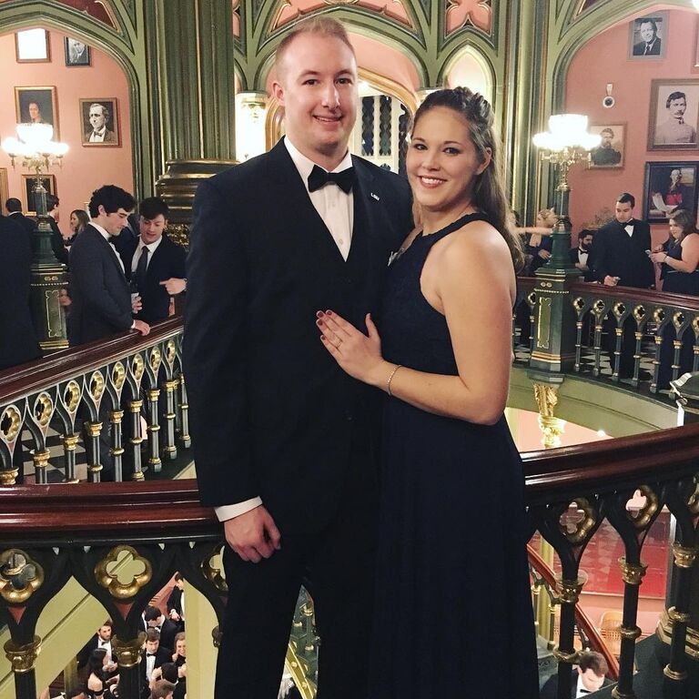 We met in Louisiana in the fall of 2018 at a vet school - law school mixer but it took some time to get a picture together.