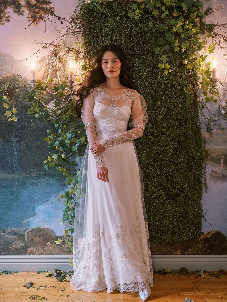 Claire Pettibone vintage-inspired wedding dress