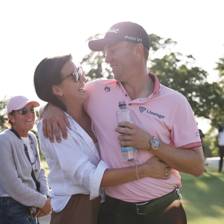  Justin Thomas and wife, Jillian Wisniewski