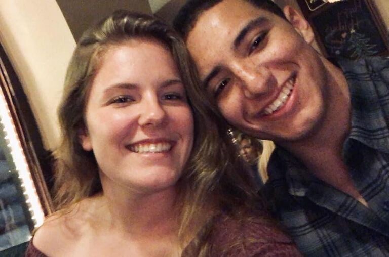 Our first time traveling back home together to meet each others families.